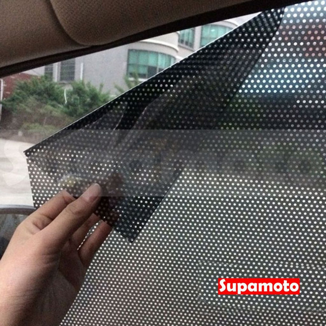 Supamoto 遮陽靜電車窗貼, 一組(2片), Black, Car