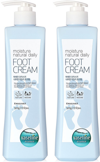 과일나라 바세린 모이스처 풋크림 500g, 1개입, 2개