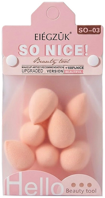 EIÉGZÜK SO NICE! 美妝蛋, 10個, 水滴款