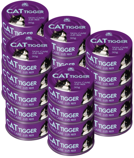 고양이 캣티거 스킨케어 습식사료, 48개, 90g