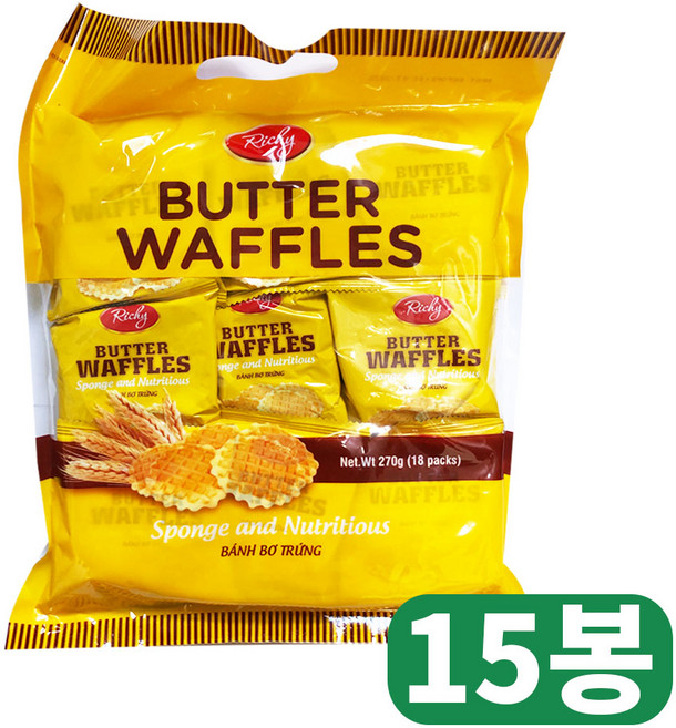 리치 에그버터와플, 270g, 15개