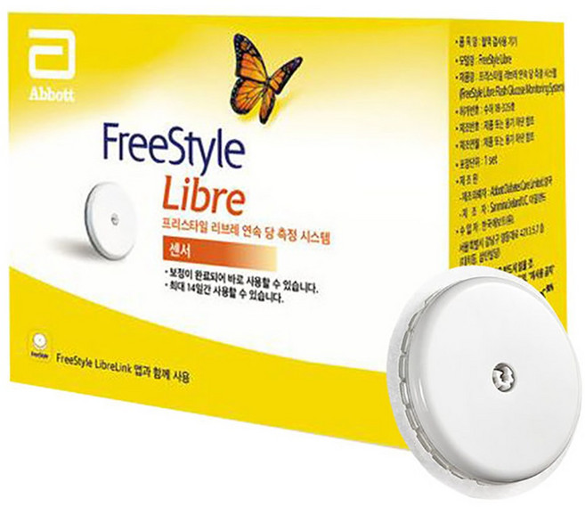 애보트 개인용 체내 연속 혈당 측정기, FreeStyle Libre, 1개