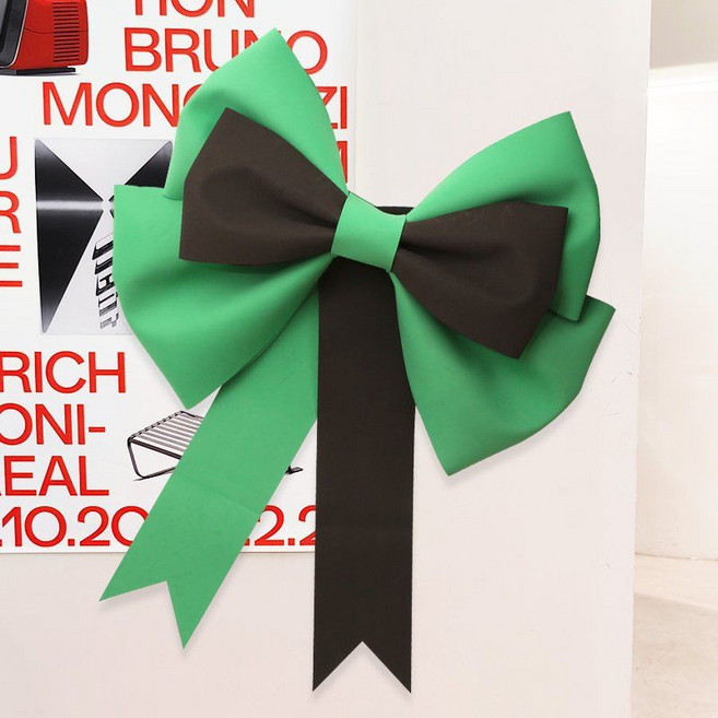 여친선물 대형리본 30 50 75cm 대왕리본 깜짝선물, 티파니 그린/블랙 컬러  -대형 75cm