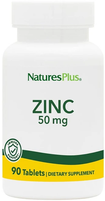 네이처스플러스 아연 - 50mg 90정 - 건강 및 전반 NaturesPlus Zinc - 50 mg 90 Tablets - Supports Immune Health & Ov, N/A, 1개 - 쿠팡