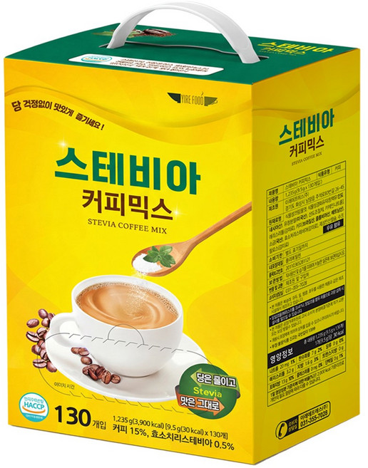 스테비아 커피믹스 대용량, 1개, 130개입, 9.5g