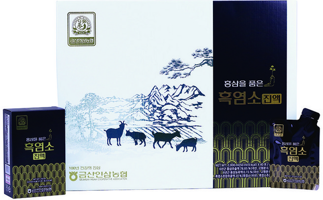 삼지원 금산인삼농협 홍삼을 품은 흑염소진액 50ml 40개