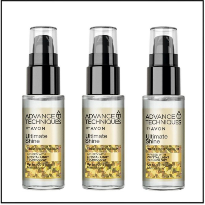 AVON 雅芳 Ultimate Shine 瞬間鏡面光澤護髮精華 30ml, 3個