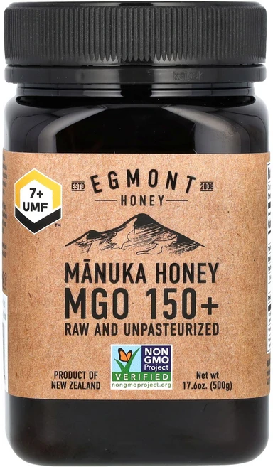 건강챙기세요 Egmont Honey 마누카 꿀 무가공 및 비살균 꿀 UMF 7+ MGO 150+ 500g(17.6oz) 백살까지오래오래, EgmontHoney마누카꿀무가공및비살균꿀UMF7MGO, 500g, 1개 - 쿠팡