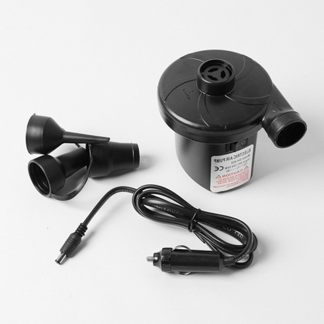 시가잭 에어펌프 매트 튜브 풀장 캠핑 텐트 전동 공기주입기, 1개