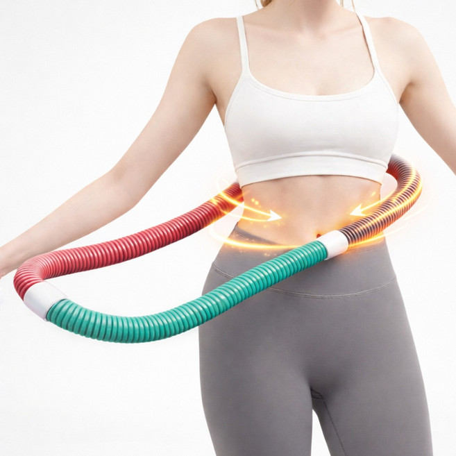 로벨스 5세대 뱃살쏙 스프링 훌라후프 다이어트 고탄성, 1개, 핑크민트혼합, 1.1kg