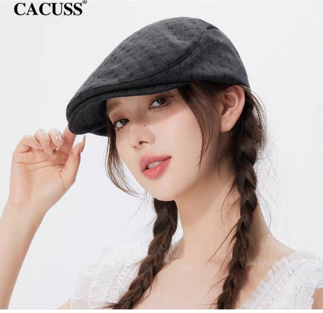 CACUSS 日系文藝百搭條紋報童帽 #QJ250034