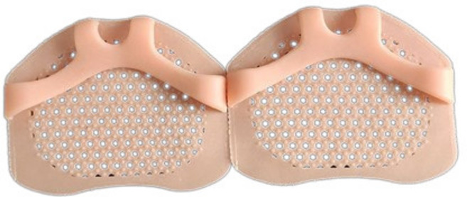 蜂窩矽膠前掌墊 柔軟痛點緩解鞋墊 夾趾防滑墊 前腳掌保護墊