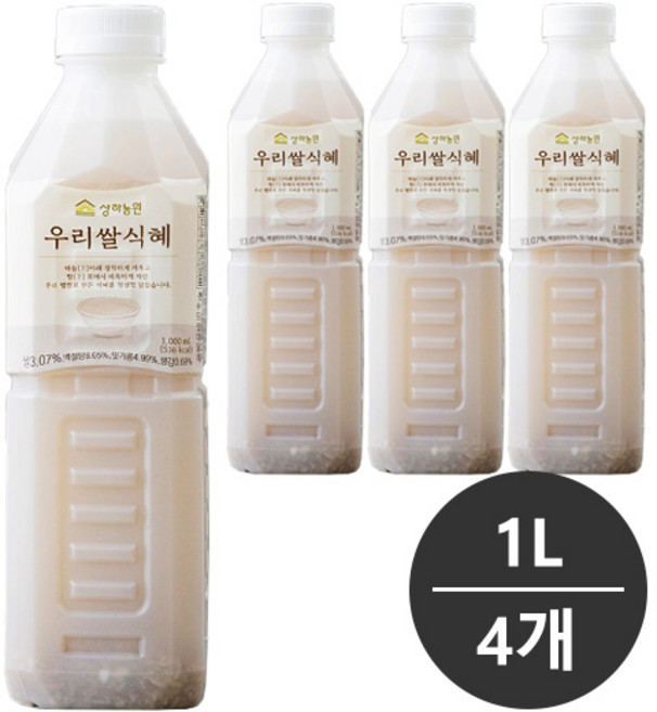 상하농원 우리쌀식혜, 1L, 4개