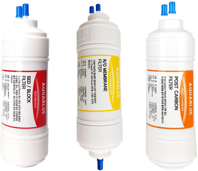 청호정수기필터 호환 CHP-2340DL 티니 프리미엄 세디블럭+RO+포스트 3개 전체세트, 부품교체영상지원 CHP-2340DL 6인치복합단방향3개