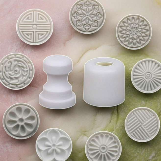 전통 문양 떡 도장 약과 절편 쿠키 만들기 모양틀, 1개, 대형 매화