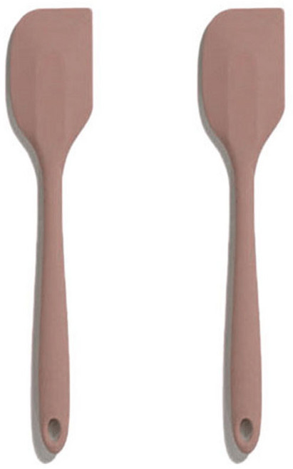 유일코리아 국산 실리콘 미니스패츌라 미니주걱, 초코브라운(2p), 1세트