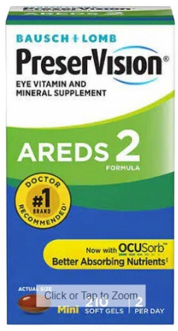 바슈롬 프리져비전 AREDS 2 포뮬러 210 소프트젤 미국배송, 210정, 1개