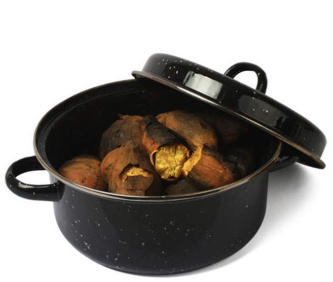 키친아트 직화냄비 24cm 26cm 28cm 다용도냄비 군고구마 군밤 옥수수, 1개