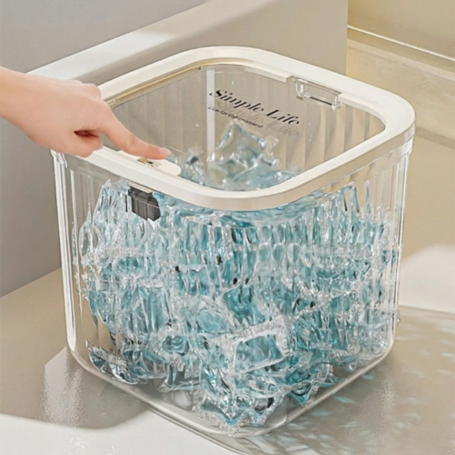 원터치 캡슐세제 보관함, 1개, 투명