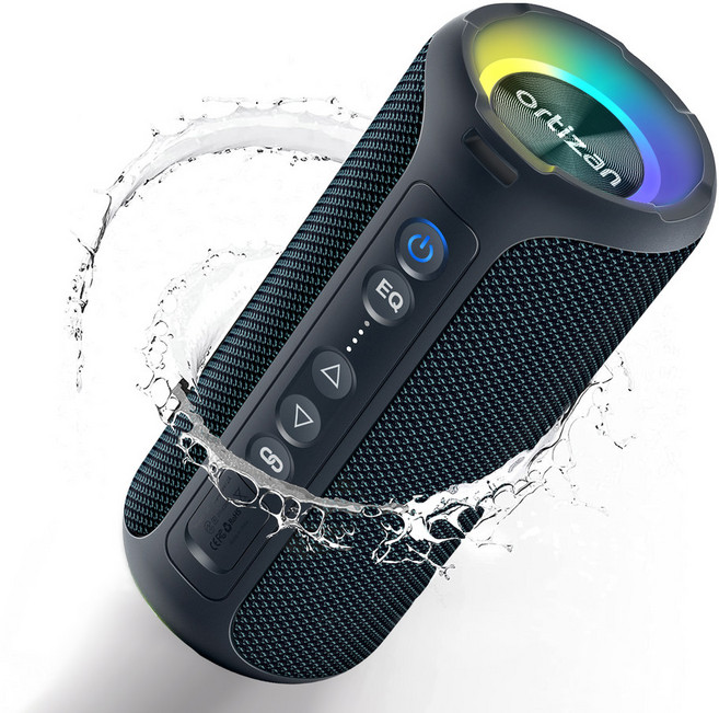 Ortizan 블루투스 스피커 휴대용 무선 방수, X8 PRO BLACK, X8 PRO