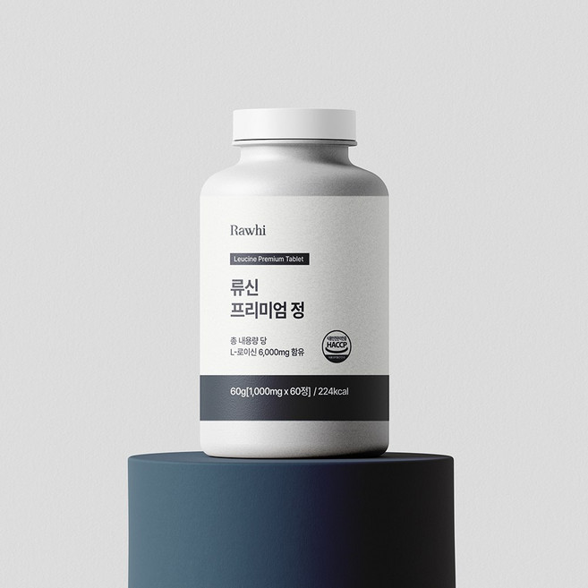라휘 프리미엄 류신 단백질 보충제 정 6000mg, 1개, 60정