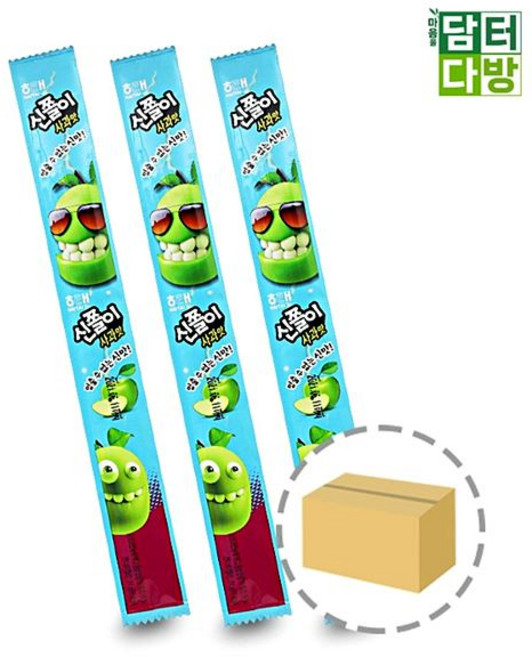 신쫄이 대용량 알맹이 맛있는 미니 구미 간식 코스트코 젤리 사과맛 120개입 1박스, 24g, 1