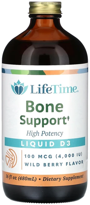 LifeTime Vitamins Liquid D3 High Potency Wild Berry 100 mcg 4 000 IU 16 fl oz 480 ml, 1개, 480ml - 쿠팡