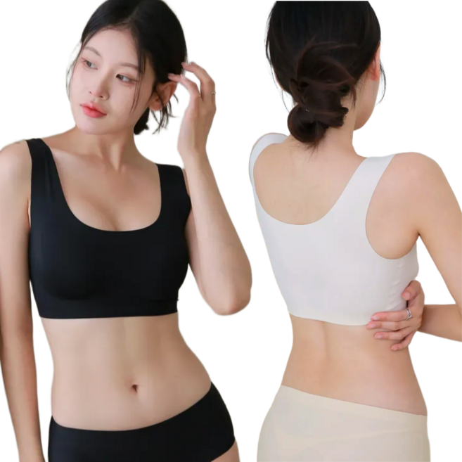 루시제이 진짜 심리스 브라 말림방지 프리미엄 2P 일체형