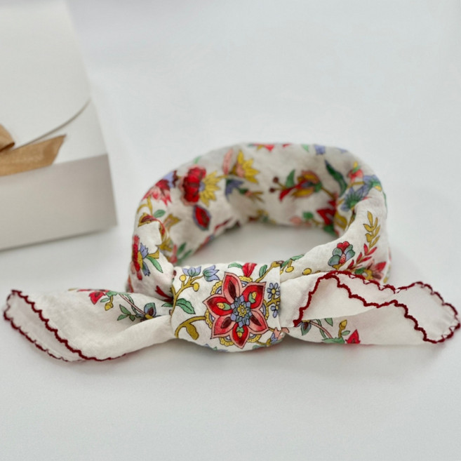 여성 손수건 시크릿가든 큰 정사각 순면 목수건