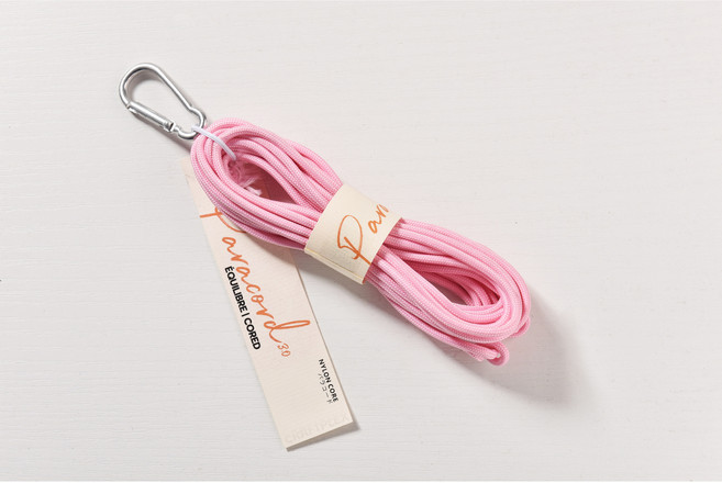 소분 3.0mm 5m 카라비너 파라코드 끈 아웃도어 로프 리드줄 팔찌 마스크스트랩, 14. Light Pink