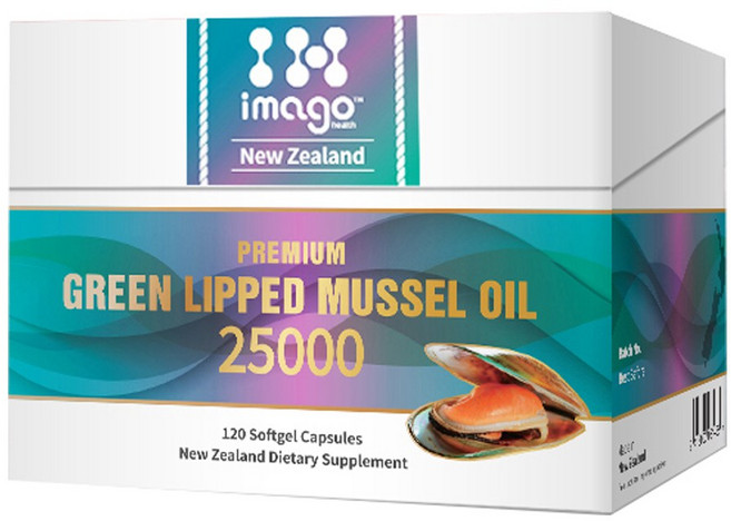 이마고헬스 (Imago Health) 이마고 헬스 프리미엄 초록입홍합오일 25000 120 소프트젤 캡슐, 1개, 120정