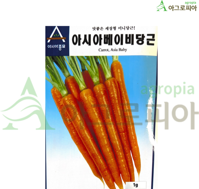 아시아종묘 베이비 당근 씨앗, 1개
