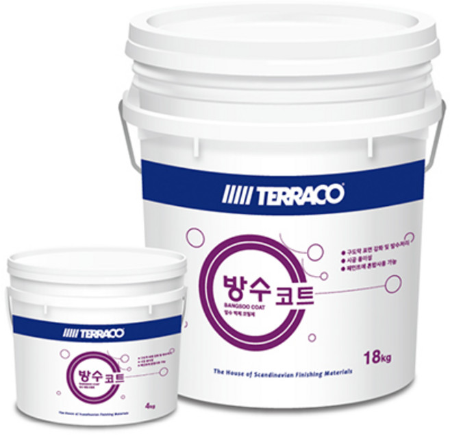 테라코 코리아 방수코트 18kg 다목적 드라이비트 투명 외벽 방수재, 1개