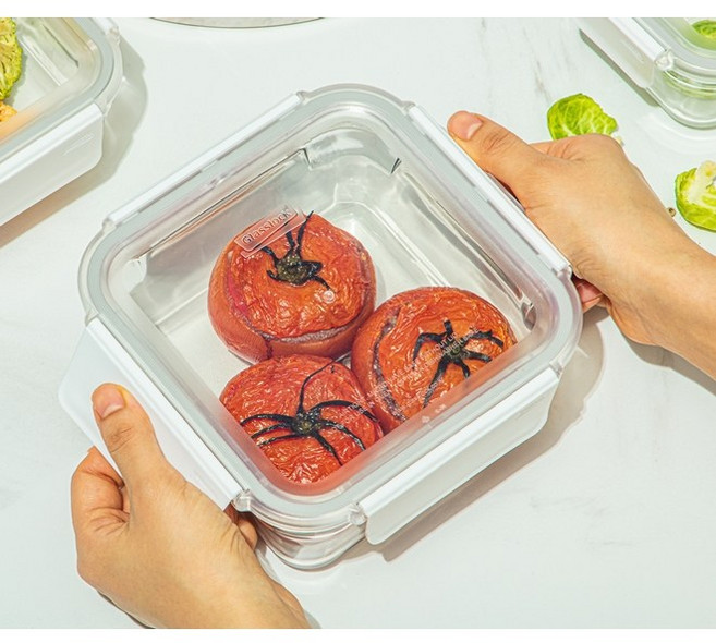 글라스락 퓨어화이트 정사각 1130ml 2조