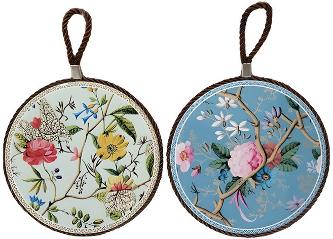 온더테이블 세라믹 냄비받침 2종 세트, 1번 + 2번, 1세트