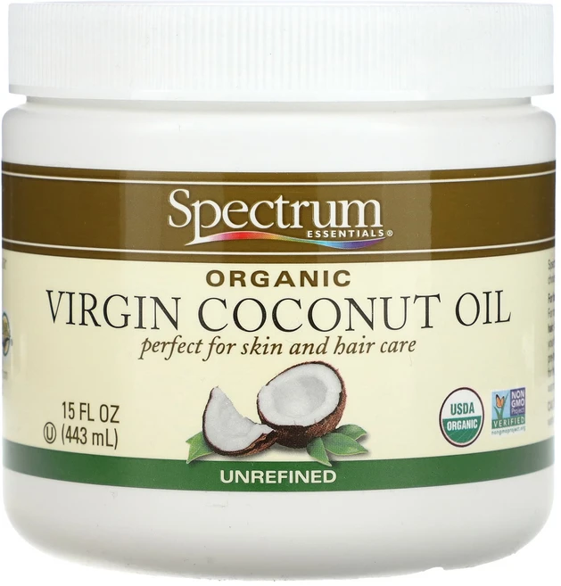 Spectrum Essentials 오가닉 코코넛 오일 비정제 15 fl oz (443 ml), SpectrumEssentials오가닉코코넛오일비정제1, 1개, 443ml - 쿠팡