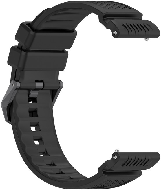Garmin Venu X1 專用 24mm 運動排汗矽膠腕帶, 黑色, 1個