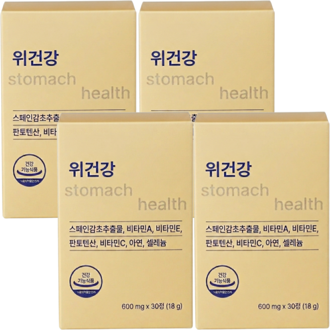 위 건강 이시형박사 정품 헬리코박터 케어 스페인 감초추출물 건강기능식품 위영양제 라이프플러스, 4박스, 30회분