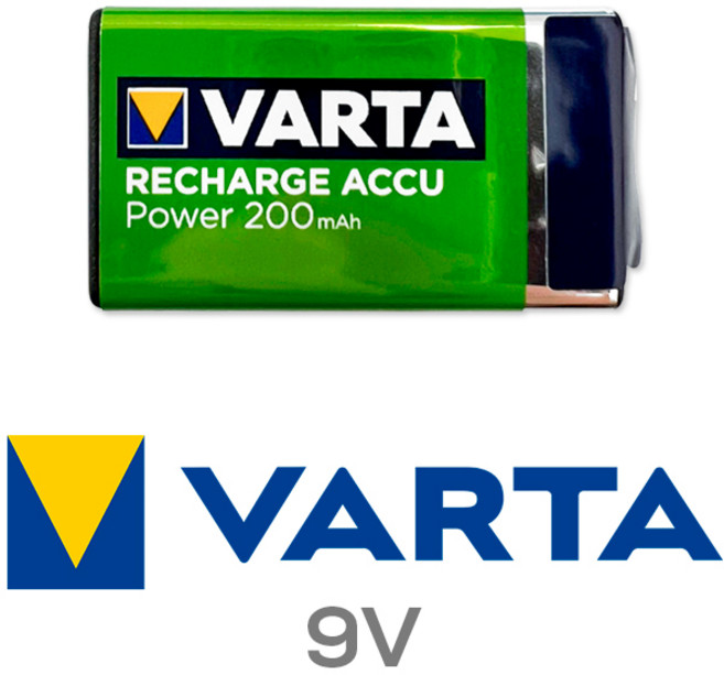바르타 VARTA 9V 200mAh POWER READY2USE 충전식 배터리, 1개입, 1개