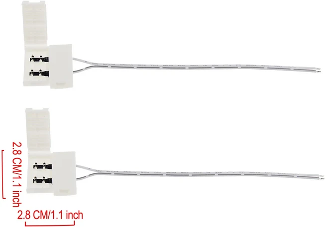 FrankEver-23 AWG 플랫 케이블 OFC 스피커 오디오 LED 2 코어 구리 도체 벽 전원 연장 코드, 06 FKB25 2PCS