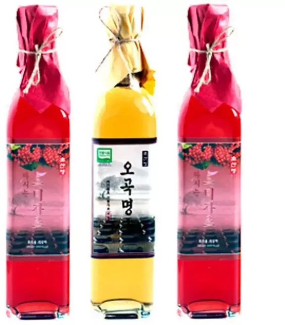 초산정 오미자초 2병X500ml + 오곡명초 1병X500ml, 1개, 500ml