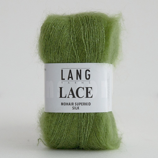 랑 레이스 모헤어, 1개, 992.0016 올리브