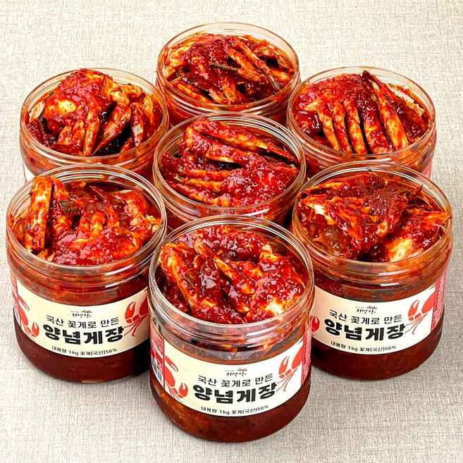 집나간 며느리도 돌아와 연평도 국산 꽃게 양념게장, 연평도 국산 꽃게 양념게장1kg, 1kg, 1개