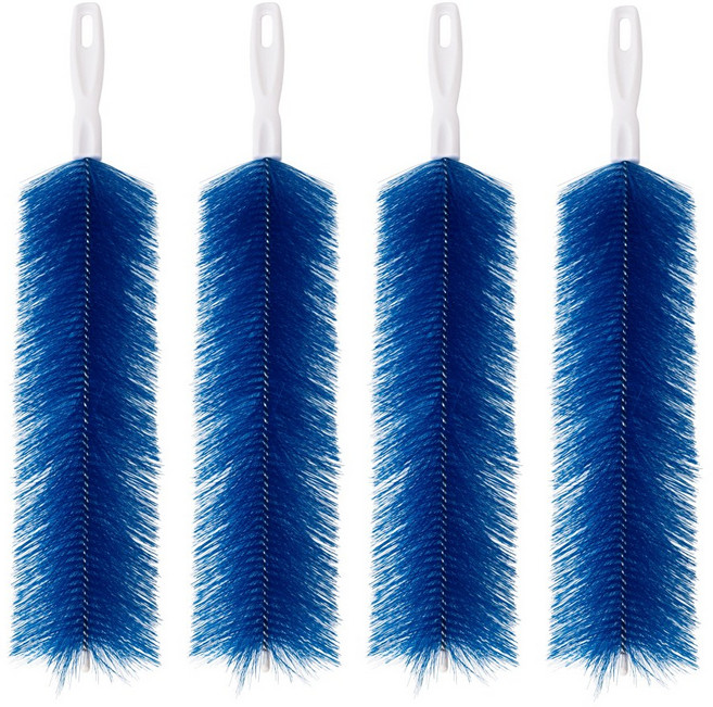 퓨어미즈키 휘어지는 청소 틈새 브러쉬, 4개, 블루