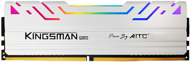 AITC 艾格 KINGSMAN RGB電競記憶體 DDR4 8GB 3200MHz UDIMM, 白色