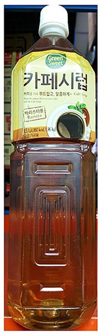 그린스위트 [푸드웰] 카페시럽 (대상 1.5L) X 6, 1.5L, 1개
