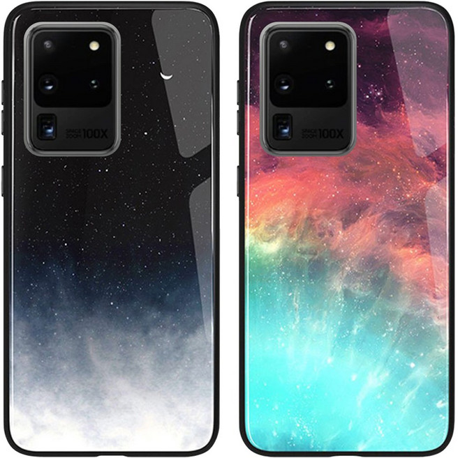 더조은셀러 밤하늘 강화유리 케이스 2EA 세트