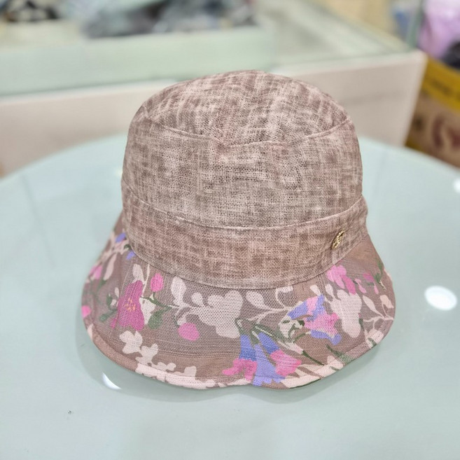 크로커다일레이디 망사 꽃프린트 모자 CLFMH1101-BE_BP