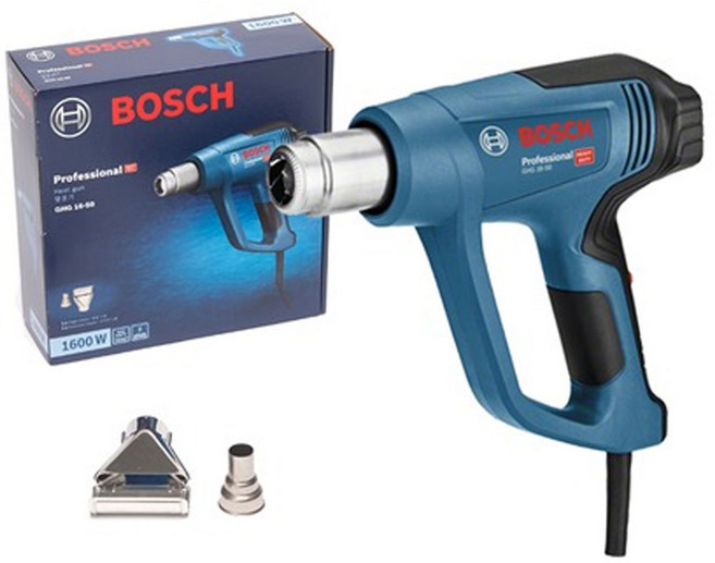 보쉬 GHG16-50 열풍기 히팅건 GHG500-2 후속 1600W 노즐2개 포함, 1개