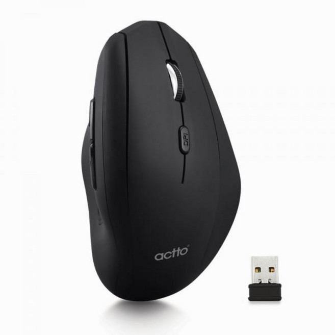 엑토 무선 광마우스 MSC-216 Handy 핸디 버티컬 블랙, actto 핸디 무선 버티컬 광마우스, actto 핸디 무선 버티컬 광마우스